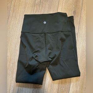 Lululemon leggings size 2 dark olive cropped